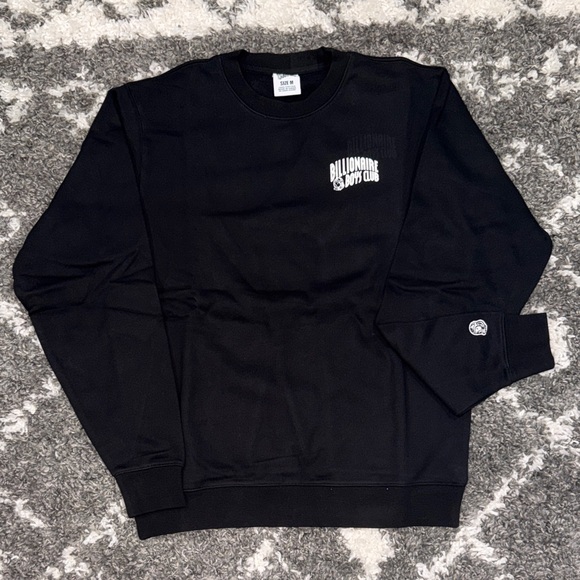 NWOT Billionaire Boys Club Small Arch Logo Black Crewneck Sweater - Medium